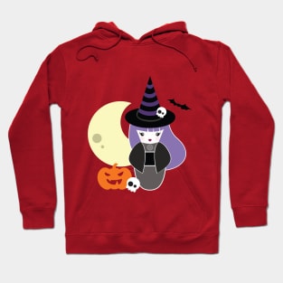 Halloween Witch Kokeshi Hoodie